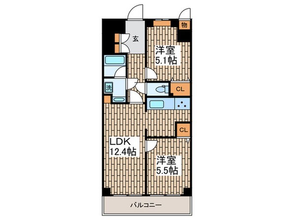 セザ－ル大森山王(702)の物件間取画像